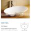 Ceramic big oval bowl shape table top washing art basin