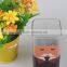 350ml Factory Price Clear Square Heat-Resisting Glass Tea Cup With Decal Logo Drinkware