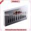 10pcs per set nylon oval make up brush for cosmetic and foundation brush with makeup brush box