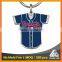 Wholesale bulk two sided baseball t shirt digital printing custom keychain