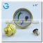 High quality 1.5 inch brass back connection mini gas pressure gauge