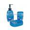 High quality blue funny bathroom accessories set