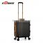 Sunrise Professional Fashion Design black Aluminum Trolley Case Multi-function luggage case