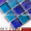 IMARK Iridescent Navy Blue Square Glass Recycle Glass Mosaic Swimming Pool Tiles