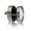 Stainless Steel round Curved back glass holder 30mm glass adapter stainless steel standoff glass holder