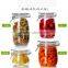 0.5L 0.7L Recycled airtight Round shape glass jar with metal clip top lid for kitchen and food