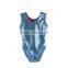 Custom Metallic Fabric Rhinestone Gymnastics leotards for girls