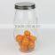 400ml Clear Round Glass Food Container with Metal Screw Cover