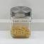 Four Sizes Square Glass Storage Jar with Metal Lid
