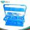 2-tier Promotional Plastic Beer Bottle Rack Mineral Water Stand Soda Cans Display Plastic Beverage Display Stand