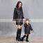 Mother daughter PU winter dress