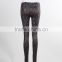 F5W31023 OEM Service Paisely Printed Leather Suede Leggings