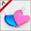 Plastic double sides heart shaped pocket mirror cheap for promotion gifts