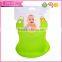 Factory supply food grade soft silicone blank baby bibs wholesale