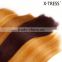 7pcs with lace closure 220g modacrylic fibre shed free ombre color heat resistant fire retardant could be iron 6b synthetic weft
