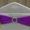 Polyester lycra spandex metallic stretch chair sash band with buckle