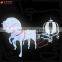 customized different size christmas decorative lamp 3d LED Horse-drawn and Santa Claus motif lights