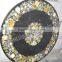 Flawer Italion Inlaid Round Pietre Dure Marble Table Top, Marble Inlay Table Top