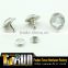 Latest style metal brass clear stone rivet crystal rivets for leather