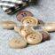 24L 32L 4 Holes Beige and Khaki Natural Corozo Nut Men's Suit Button in High Quality