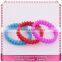 Best quality braided silicone chain bracelets, hot sale name rubber band bracelet