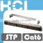 1U 48Port Cat6 Shielded STP 110 LSA IDC Modular Patch Panel