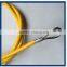 Yellow plastic coated steel wire both side pressured loop