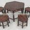 Nature bamboo furniture set of table and chairs, Vietnam style bamboo crafts for home decoration