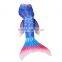 Girls Princess Costume Swimmable Mermaid Tail With Monofin