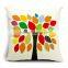 morden design printed linen throw pillow