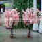 GNW BLS041-1 Silk Cherry Blossom Bonsai Tree With Wood Stand Artificial Flower Wedding Tree