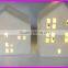 New product 2016 Christmas decoration ceramic LED light house wholesale