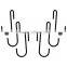 2017 Wholesale hot selling metal wall mounted cup holder