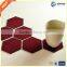 wholesale customized cheap Handmade wool felt drink coasters in stock
