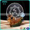 KM-XP02 Custom crystal glass monkey figurine award as new year gifts for home or business decoration