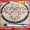 Heart shaped mixed color cream beige marble cnc waterjet tiles