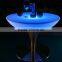 High quality PE plastic led table lamp led cube furniture led coffee table