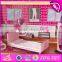 New style 30 furniture pieces children pretend play wooden giant doll house W06A222