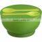 2016 wholesale plastic salad bowl with lid and severs chill bowl