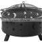 Outdoor Fire Pit Fire Bowl with Cover/ Garden Patio Heater