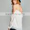polyester 100% Chiffon Off-Shoulder Top Womens Shirt