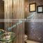 Interior Design Used Hanging Golden Metallic Fabric Curtain