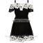 Children Girls Lace Bardot Dress HSD8068