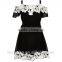 Children Girls Lace Bardot Dress HSD8068