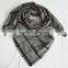 New arrival square wholesale factory europe lady plaid checked pashmina shawl 100%acrylic
