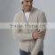 100% Cashmere Cable Knit Full Zip Men's Cardigan