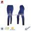 Unique Hot Girl Yoga Pants /Navy Blue Girls Sport Leggings/Sexy Girl Wearing Yoga Pants