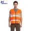 Cheap fluorescent orange reflective safety vest for sanitation workers