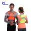 polyester mesh Hi vis fluorescent yellow cool LED vest