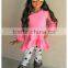 chevron ruffle girls cotton boutique clothing